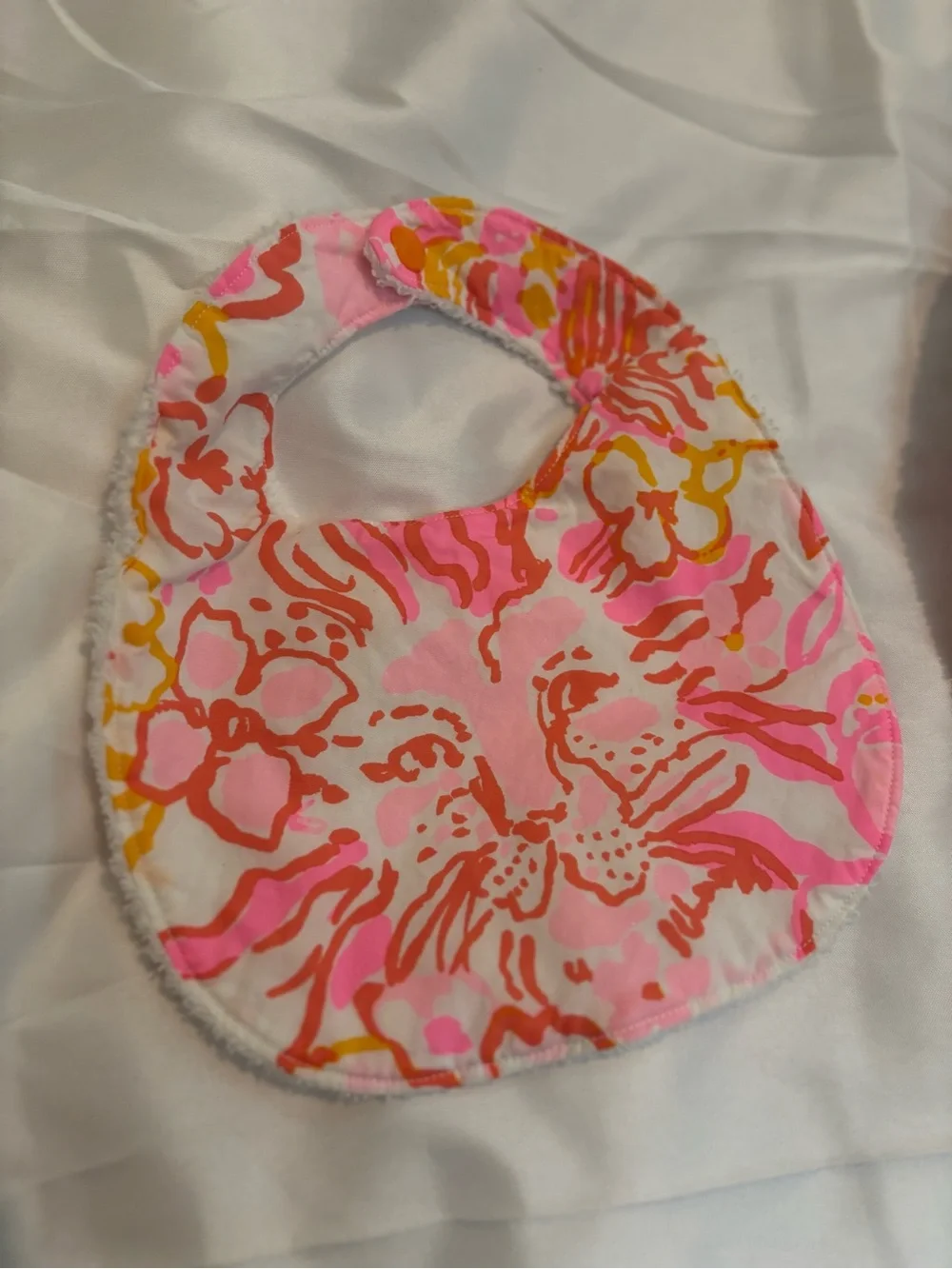 Lilly Pulitzer Pink Floral Bib Set for Babies custom made